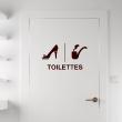 Adesivi di porte - Adesivo di porta Toilettes - Femmina, maschio - ambiance-sticker.com
