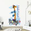 Adesivi murali per bambini - Adesivi regola giraffa pilota aereo - ambiance-sticker.com