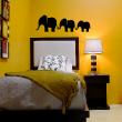 Adesivi murali Animali - Adesive tre elefanti in una riga - ambiance-sticker.com