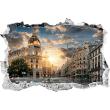 Adesivi murali panorama - Adesivo Panorama Gran Via a Madrid - ambiance-sticker.com
