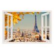 Adesivi murali panorama - Adesivo Paris in oro - ambiance-sticker.com