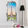 Adesivi murali panorama - Adesivo Panorama vista della Torre Eiffel - ambiance-sticker.com
