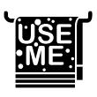 Adesivi de pareti per WC - Adesivo Use me - ambiance-sticker.com