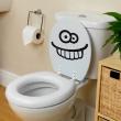 Adesivi de pareti per WC - Adesivo Faccia sorridente - ambiance-sticker.com