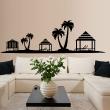 Adesivi murali design - Adesivo cottage e palme da cocco - ambiance-sticker.com