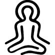 Adesivi murali design - Adesivo la spiritualità dello yoga - ambiance-sticker.com