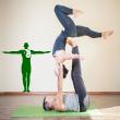 Adesivo Yoga Yin-Yang nel cuore - ambiance-sticker.com