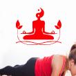Adesivo Yoga ying-yang fioritura - ambiance-sticker.com