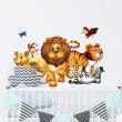 Adesivi murali Animali - Adesivo animali dall'Africa in una passeggiata - ambiance-sticker.com