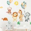 Adesivi animali della giungla e palloncini volanti - ambiance-sticker.com