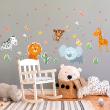 Adesivi murali Animali - Adesivo stanza dei bambini degli animali della savana - ambiance-sticker.com