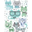 Adesivi murali per bambini - Adesivo gatti travestiti - ambiance-sticker.com