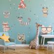 Adesivi murali per bambini - Adesivo gatti divertenti - ambiance-sticker.com