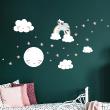 Adesivi murali Animali - Adesivos stelle e nuvole sorridenti - ambiance-sticker.com
