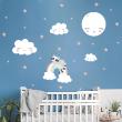 Adesivi murali Animali - Adesivos stelle e nuvole sorridenti - ambiance-sticker.com