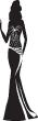 Adesivo donna in abito elegante - ambiance-sticker.com