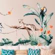 Adesivi murali per bambini - Adesivi animali tropicali giganti - ambiance-sticker.com