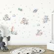 Adesivi murali per bambini - Adesivi giganti animali sugli aerei nel cielo - ambiance-sticker.com