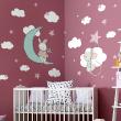Adesivi murali per bambini - Adesivo coniglio e topo alla scoperta delle stelle - ambiance-sticker.com