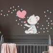 Adesivi murali per bambini - Adesivos orsacchiotto + 150 cerchi - ambiance-sticker.com