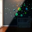 Adesivi murali per bambini - Adesivi fosforescente pianeta adesivi del sistema solare + 200 stelle - ambiance-sticker.com