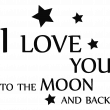 Adesivi con frasi - Adesivo murali Ti amo alla luna - ambiance-sticker.com