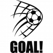 Adesivi sport e calcio - Adesivo GOAL e la sfera - ambiance-sticker.com