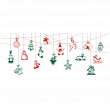 Adesivi murali Natale - Adesivo Natale ghirlanda di Natale fata - ambiance-sticker.com