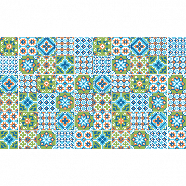 adesivi piastrelle di cemento - 60 adesivo piastrelle azulejos gezepa - ambiance-sticker.com