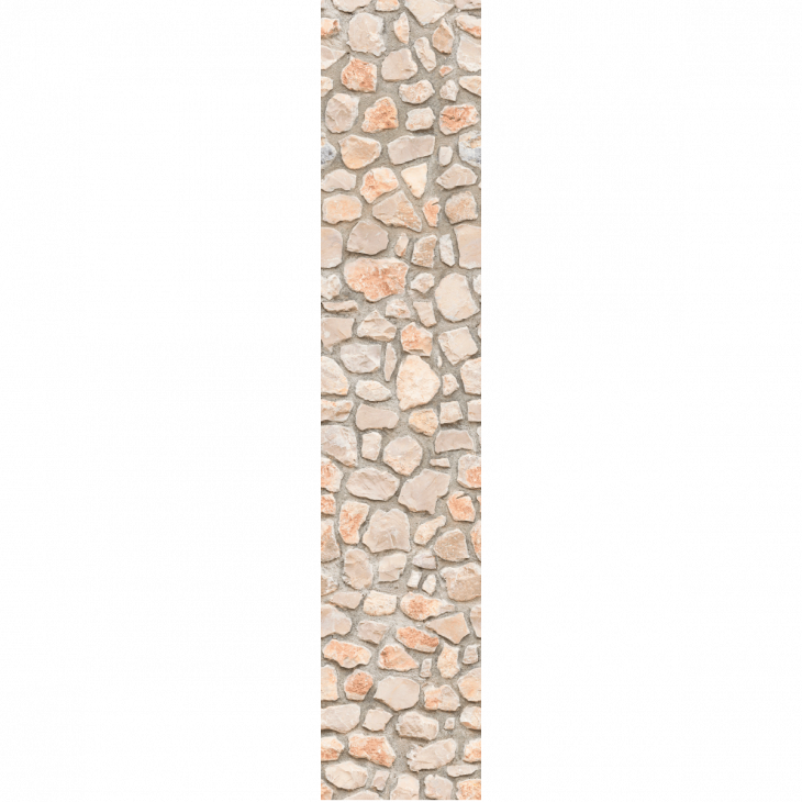 Carta da parati preincollata - Carta da parati preincollata muro in pietra chiara H300 x L60 cm - ambiance-sticker.com