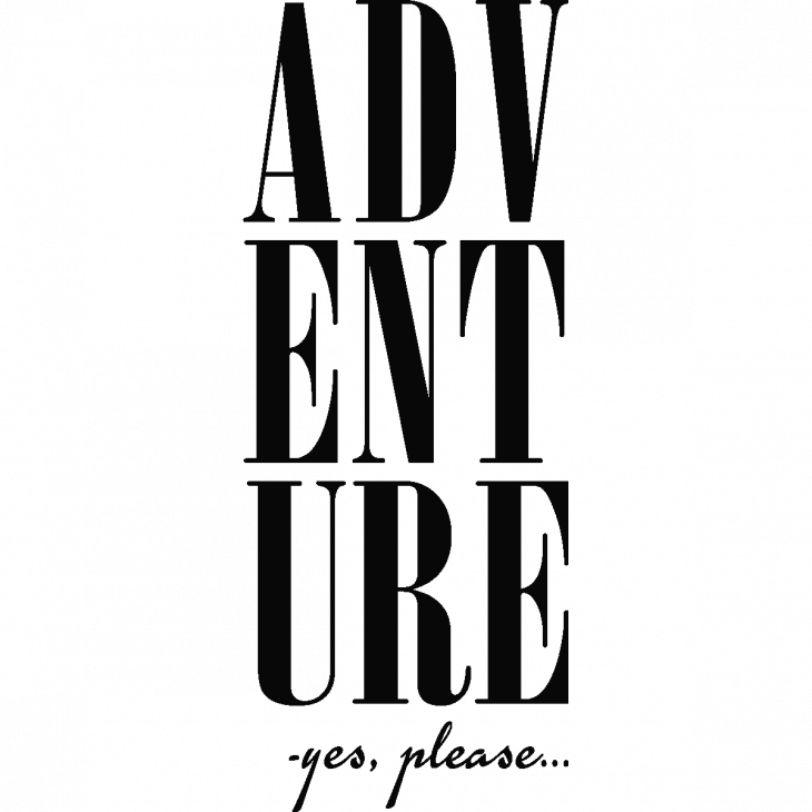Adesivi con frasi - Adesivo murali Adventure - ambiance-sticker.com