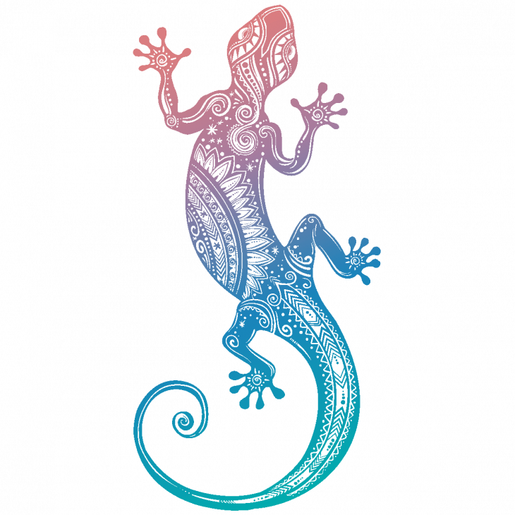 Adesivi boemo design - Adesivo boemo gecko - ambiance-sticker.com