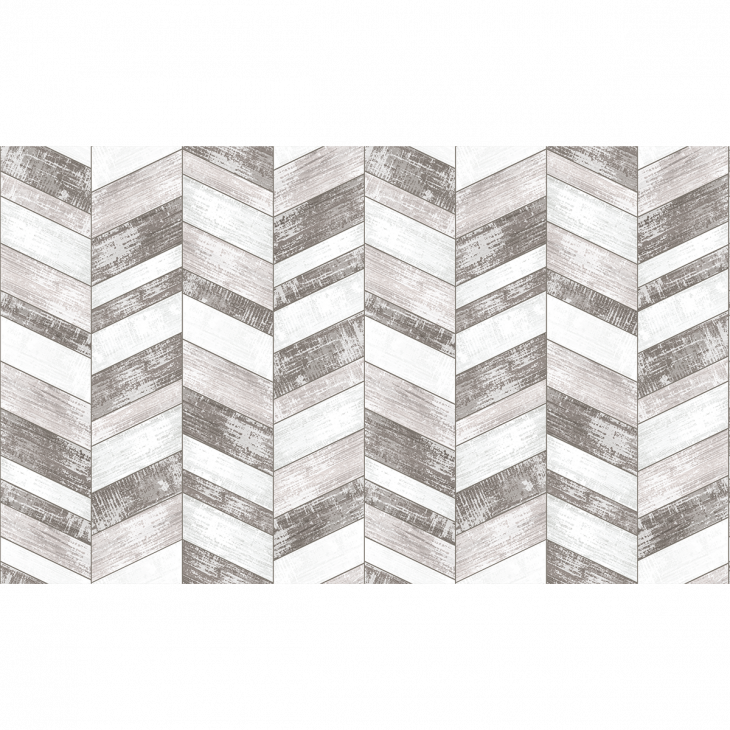 Adesivi piastrelle di cemento terra - Adesivo piastrelle del pavimento antiscivolo effetto parquet bianco e grigio - ambiance-sticker.com