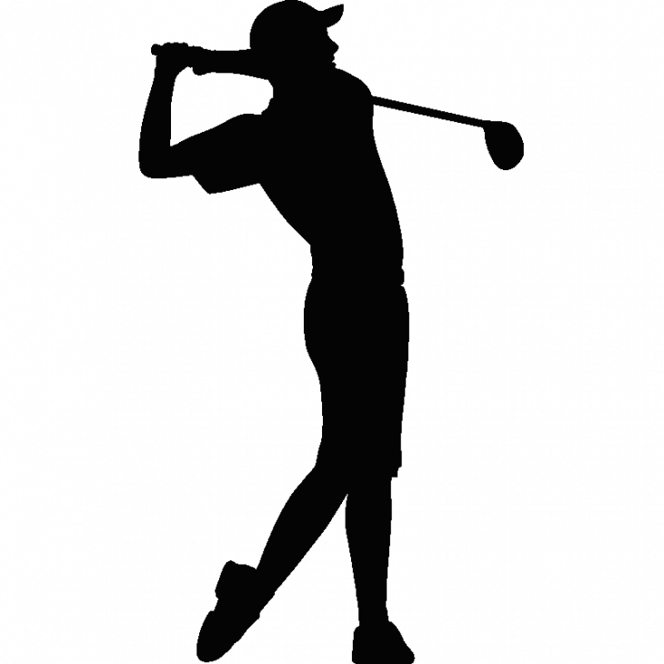 Adesivi sport e calcio - Adesivo murali giocatore di golf - ambiance-sticker.com