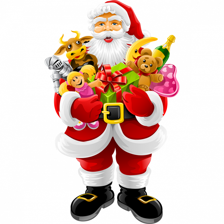 Adesivi murali Natale - Adesivo Natale Babbo Natale porta doni - ambiance-sticker.com