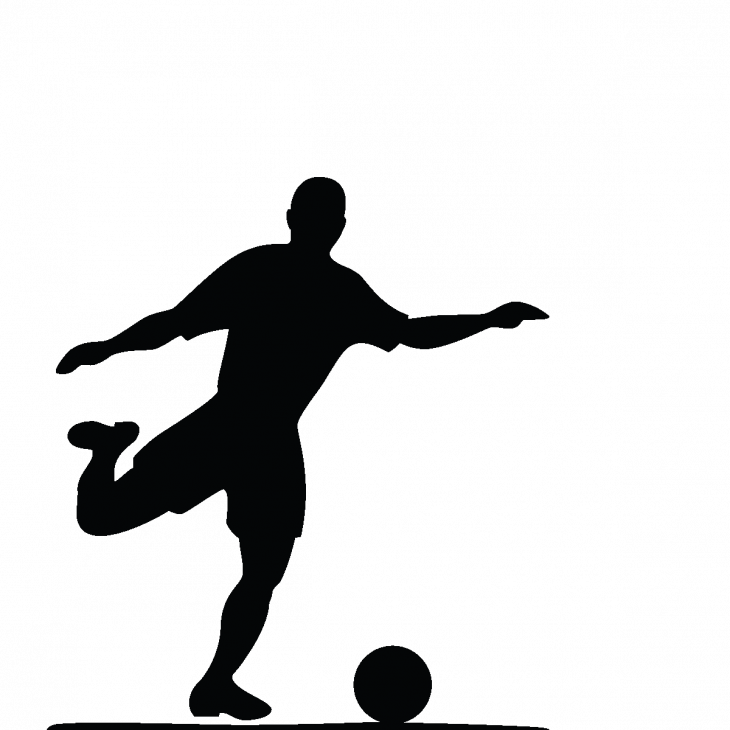 Adesivi sport e calcio - Adesivo Silhouette calciatore - ambiance-sticker.com
