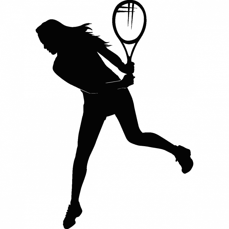 Adesivi sport e calcio - Adesivo tennis ragazza - ambiance-sticker.com