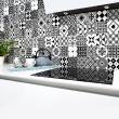 muurstickers cement tegels - 30 muursticker tegel azulejos micaelnia - ambiance-sticker.com