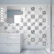 muurstickers tegels - 60 muursticker tegel azulejos elegant grijstint - ambiance-sticker.com