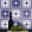 muurstickers cement tegels - 9 muursticker tegel azulejos Bodrum - ambiance-sticker.com