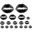Muursticker badkamer - Muursticker lippen - ambiance-sticker.com