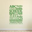 Muurstickers babykamer - Muursticker ABC school - ambiance-sticker.com