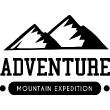 Muurstickers design - Muursticker Adventure mountain expedition - ambiance-sticker.com