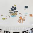 Muurstickers babykamer - Muursticker zeedieren en piraten - ambiance-sticker.com