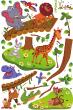 Muurstickers babykamer -Muursticker Grappige dieren op houten brug - ambiance-sticker.com