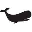 Schoolbordsticker walvis - ambiance-sticker.com