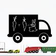 Muurstickers Schoolbord & Whiteboard - Muursticker Schoolbord truck - ambiance-sticker.com