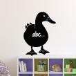 Muurstickers Schoolbord - Muursticker Schoolbord Silhouet duck - ambiance-sticker.com