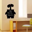 Muurstickers Schoolbord - Muursticker Schoolbord Silhouet robot - ambiance-sticker.com