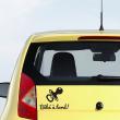 Muurstickers auto - Muursticker auto baby aan boord en zijn speen - ambiance-sticker.com